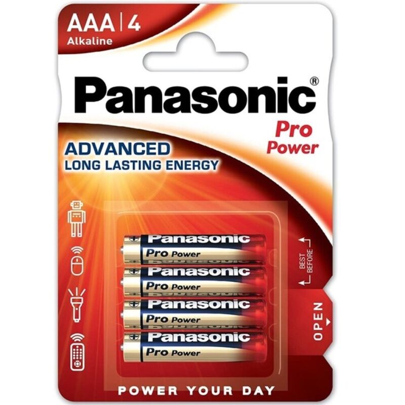 Panasonic-Pro Power Alkaline Batteria AAA LR03 Blister*4