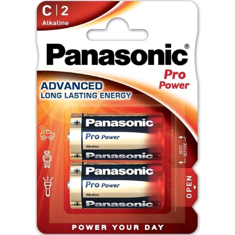 Panasonic-Pro Power Alkaline Batteria C LR14 - Blister*2