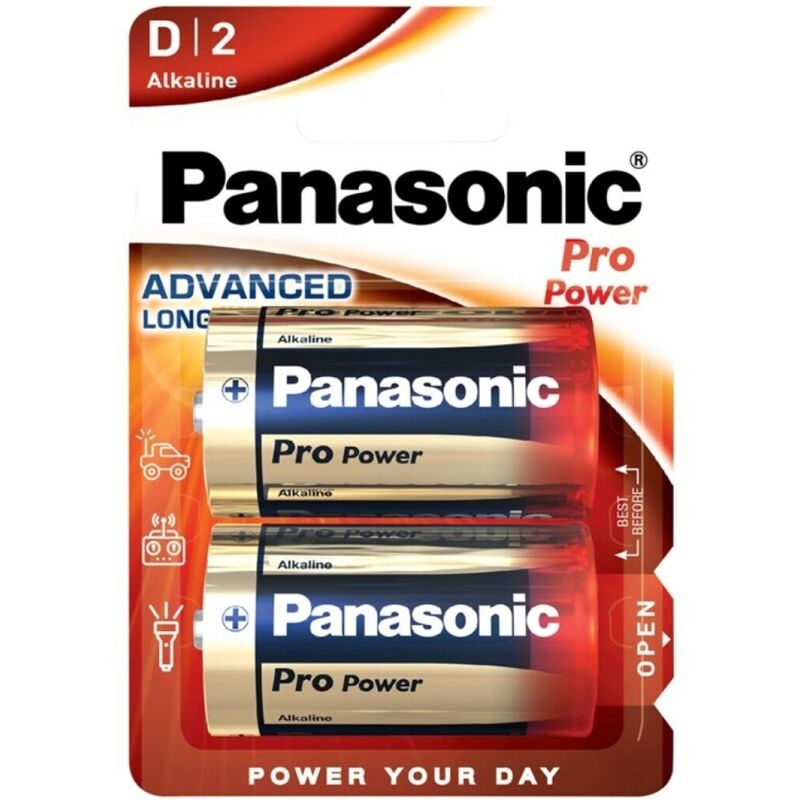 Panasonic-Batteria alcalina Pro Power D LR20, Blister 2 Pezzi 1 Panasonic-Batteria alcalina Pro Power D LR20, Blister 2 Pezzi · Batterie & Accessori