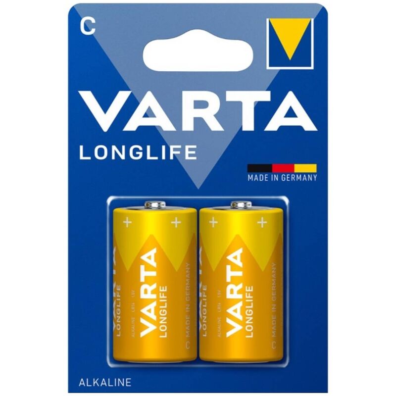 Varta-Longlife Batteria alcalina C LR14 - Blister*2