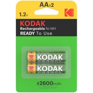Kodak-HR6 AA 2600mAh batteria ricaricabile Blister x2-ricaricabile