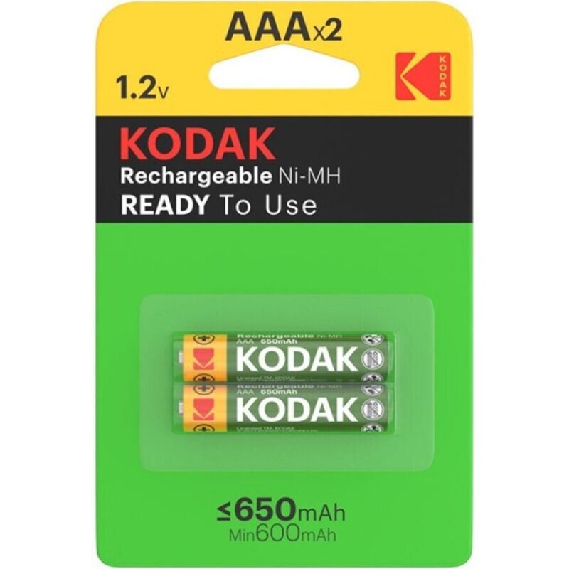 Kodak-Batteria ricaricabile HR03 AAA 650mAh Blister*2-Rechargeable 1 Kodak-Batteria ricaricabile HR03 AAA 650mAh Blister*2-Rechargeable · Batterie & Accessori