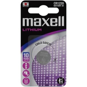 Maxell-Batteria al litio CR1220 3V - Blister 1 Pezzo