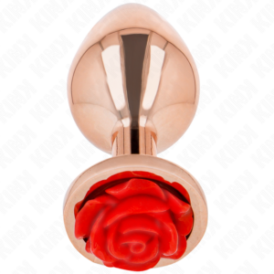 Kink Pleasure Plugs-Plug anale Rose Gold con Rosa Rosso, S-Metal 10 Kink Pleasure Plugs-Plug anale Rose Gold con Rosa Rosso, S-Metal · Accessori BDSM (imaginea 5)