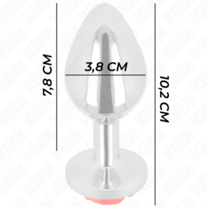 Kink Pleasure Plugs-Plug anale con Rosa Rosso, Dimensione L-Metal 9 Kink Pleasure Plugs-Plug anale con Rosa Rosso, Dimensione L-Metal · Accessori BDSM (imaginea 4)
