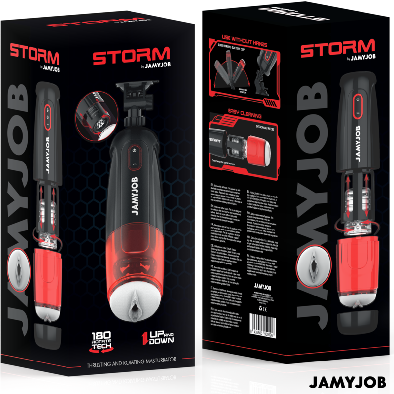 Jamyjob-Storm Automatico Masturbatore Vaginale 10 modalità Rotazione e 10 6 Jamyjob-Storm Automatico Masturbatore Vaginale 10 modalità Rotazione e 10 · Anelli & Guaine per pene (imaginea 6)