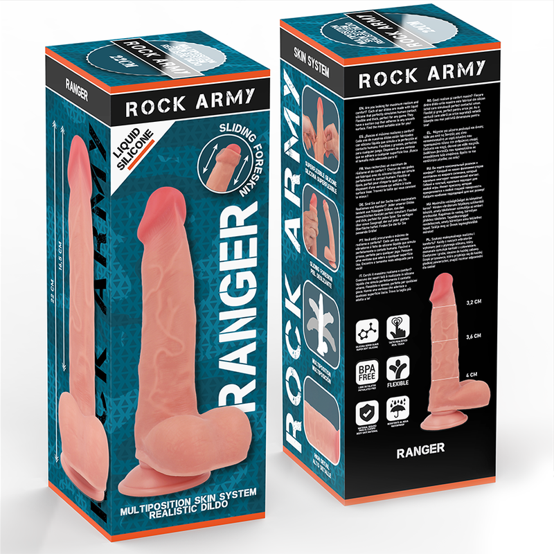 Rock Army-Liquido Silicone Ranger 22 cm -o- 3.6 cm-Waterproof · Dildo & Stimolatori (immagine 4)