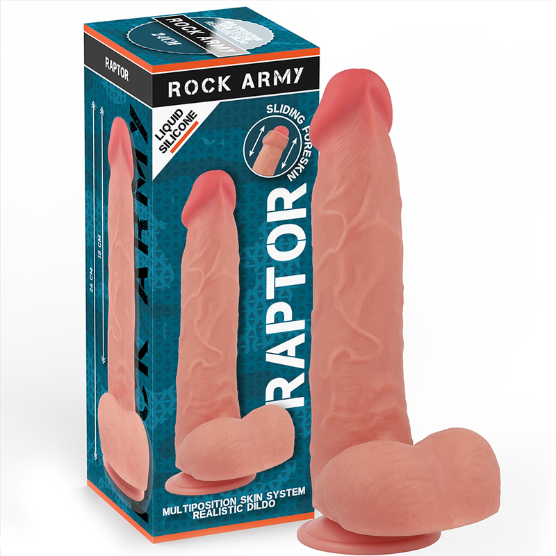 Rock Army-Silicone Liquid Raptor 24 cm -o- 4.4 cm-Waterproof · Dildo & Stimolatori (immagine 7)