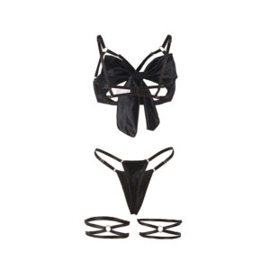 Subblime Sets-955199 Set reggiseno, tanga e giarrettiera con coulisse · Lingerie sexy donna (imaginea 8)