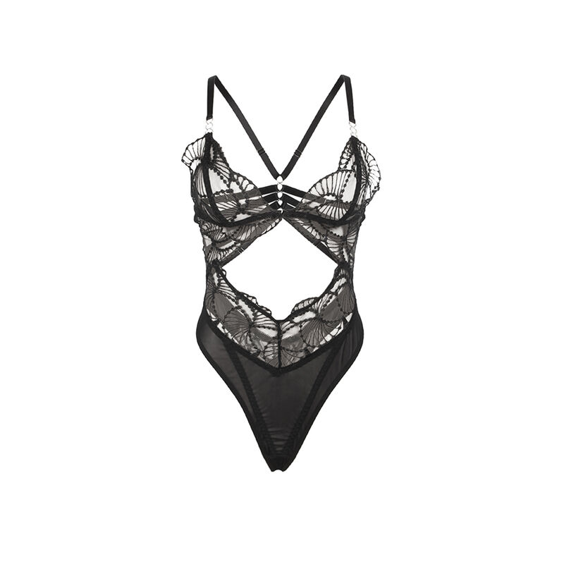 Subblime Bodies-955229 Corpo Trasparente con Pizzo Tagliato · Lingerie sexy donna (immagine 5)