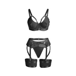 Subblime Sets-955236 Set Bondage Nero con reggiseno e giarrettiera S/M 14 Subblime Sets-955236 Set Bondage Nero con reggiseno e giarrettiera S/M · Lingerie sexy donna (imaginea 4)