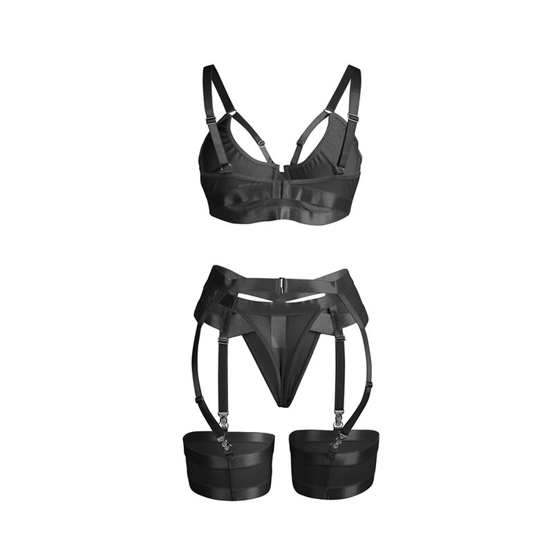 Subblime Sets-955236 Set Bondage Nero con reggiseno e giarrettiera S/M 5 Subblime Sets-955236 Set Bondage Nero con reggiseno e giarrettiera S/M · Lingerie sexy donna (imaginea 5)