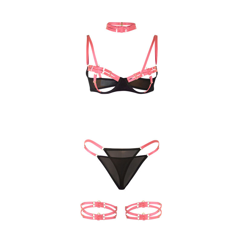 Subblime Sets-955304 Set reggiseno con collana e dettagli sulle cosce · Lingerie sexy donna (imaginea 5)