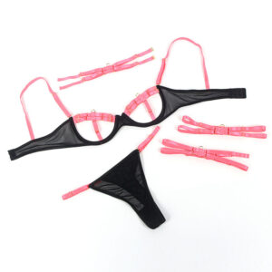 Subblime Sets-955304 Set reggiseno con collana e dettagli sulle cosce · Lingerie sexy donna (imaginea 7)