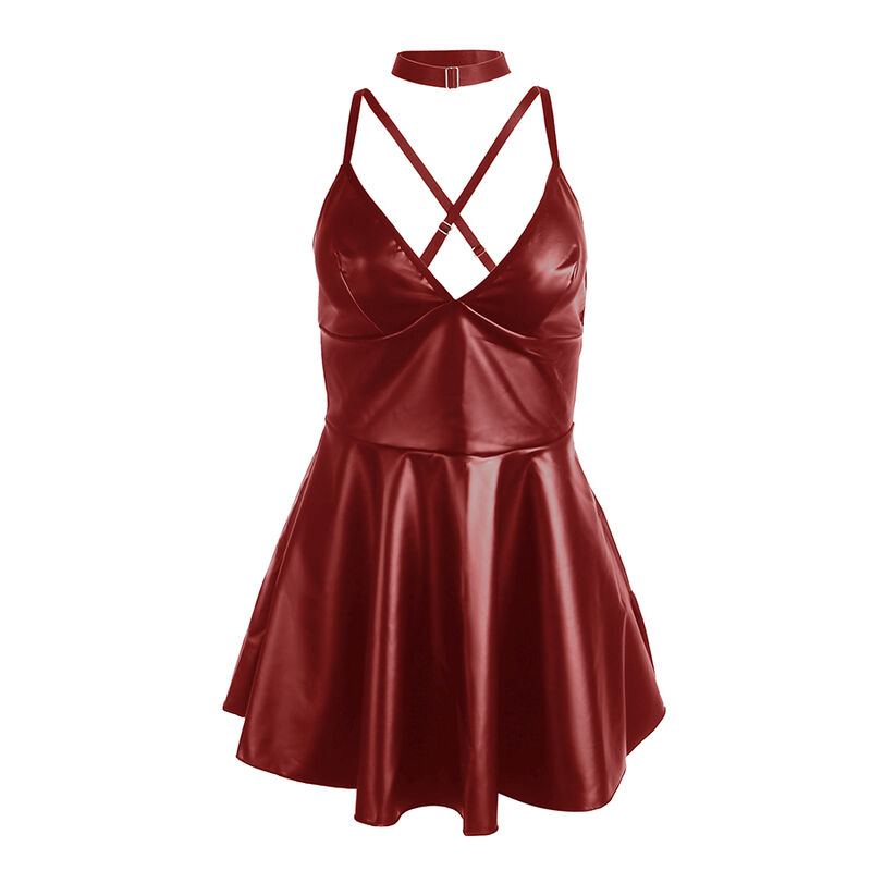 Subblime Dresses-955397 Abito con Bretelle Borgogna con Finitura · Lingerie sexy donna (imaginea 5)