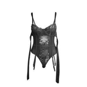 Subblime Bodies-955496 Corpo in pizzo con funi e giarrettiere · Lingerie sexy donna (imaginea 4)