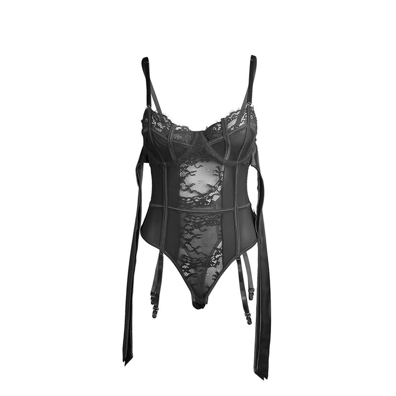Subblime Bodies-955496 Corpo in pizzo con funi e giarrettiere · Lingerie sexy donna (imaginea 4)