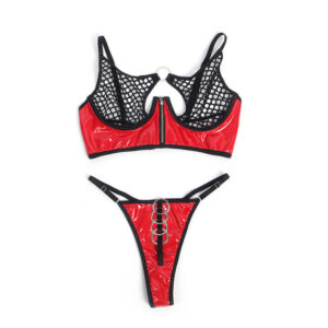 Subblime Sets-955533 Set reggiseno e Mutandine in pelle ecologica · Lingerie sexy donna (imaginea 8)