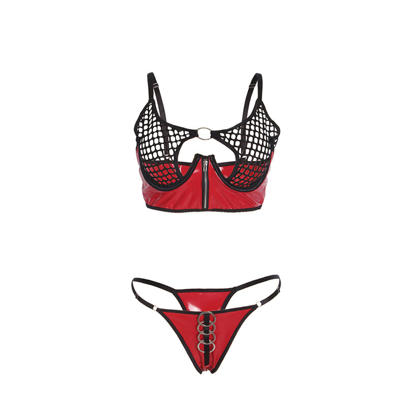 Subblime Sets-955533 Set reggiseno e Mutandine in pelle ecologica · Lingerie sexy donna (imaginea 6)
