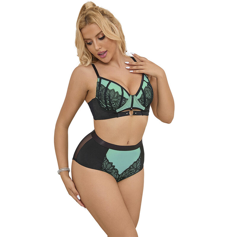 Subblime Sets-955564 Set reggiseno con cerniera in rete e pelle 10 Subblime Sets-955564 Set reggiseno con cerniera in rete e pelle · Lingerie sexy donna (imaginea 10)