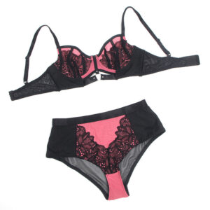 Subblime Sets-955571 Set reggiseno con zip in pelle laccata · Lingerie sexy donna (imaginea 5)