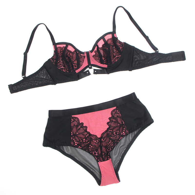 Subblime Sets-955571 Set reggiseno con zip in pelle laccata · Lingerie sexy donna (imaginea 5)
