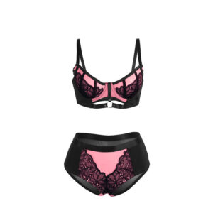 Subblime Sets-955588 Set reggiseno Rosa in pizzo e mesh · Lingerie sexy donna (immagine 6)