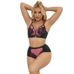 Subblime Sets-955588 Set reggiseno Rosa in pizzo e mesh · Lingerie sexy donna
