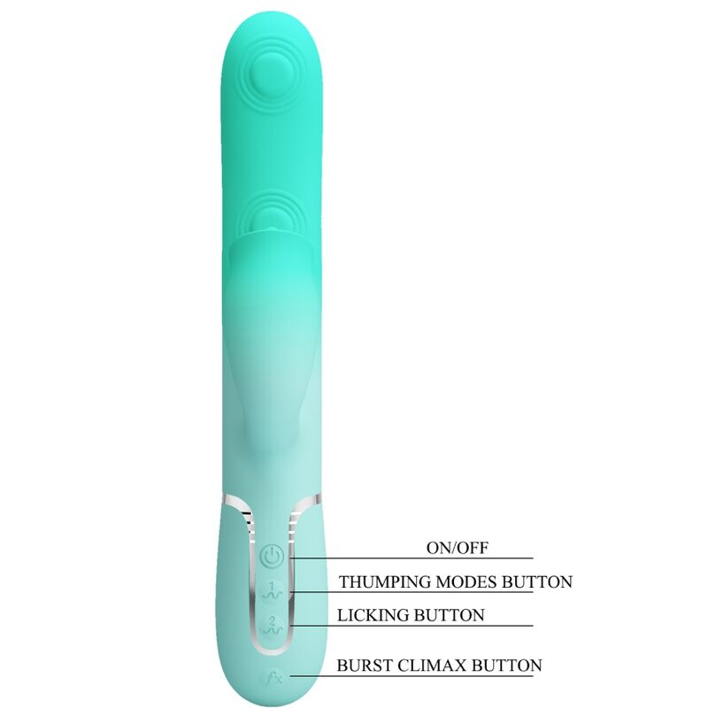 High Tech-Gigi Rabbit Vibratore Multifunzione Aqua — PRETTY LOVE · Vibratori (immagine 5)