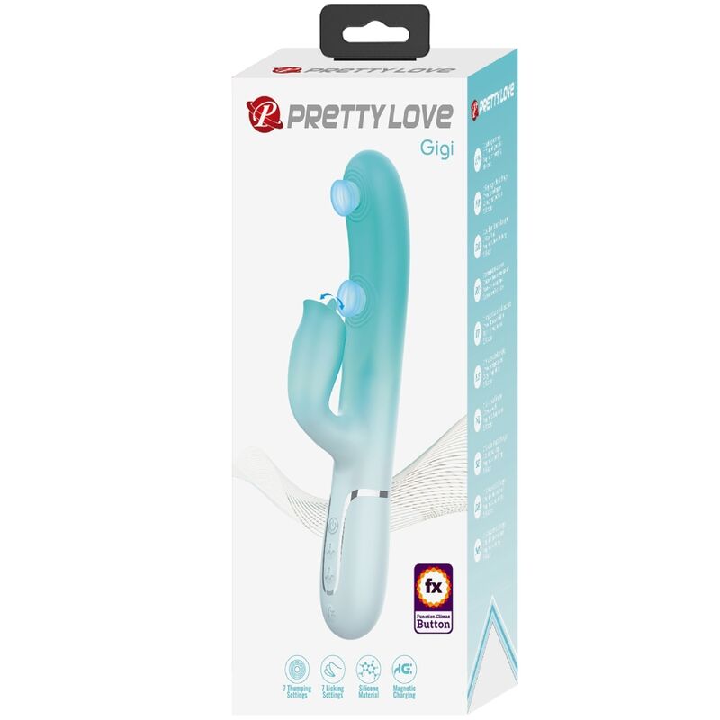 High Tech-Gigi Rabbit Vibratore Multifunzione Aqua — PRETTY LOVE · Vibratori (immagine 8)