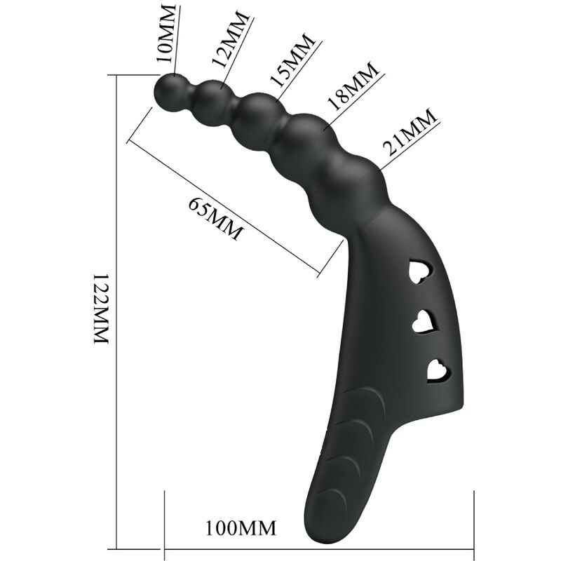 Fun Toys-Jordin Finger Vibrator 10 Vibrazioni Nero-Silicone, 10 8 Fun Toys-Jordin Finger Vibrator 10 Vibrazioni Nero-Silicone, 10 — PRETTY LOVE · Vibratori (imaginea 8)