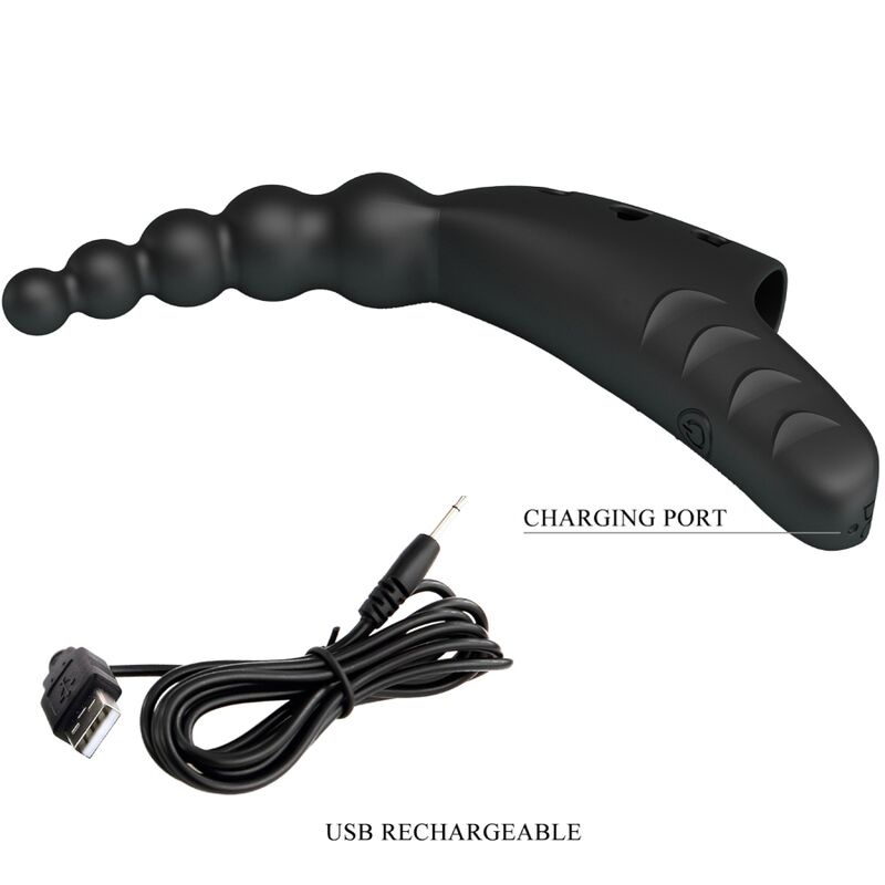 Fun Toys-Jordin Finger Vibrator 10 Vibrazioni Nero-Silicone, 10 3 Fun Toys-Jordin Finger Vibrator 10 Vibrazioni Nero-Silicone, 10 — PRETTY LOVE · Vibratori (imaginea 3)