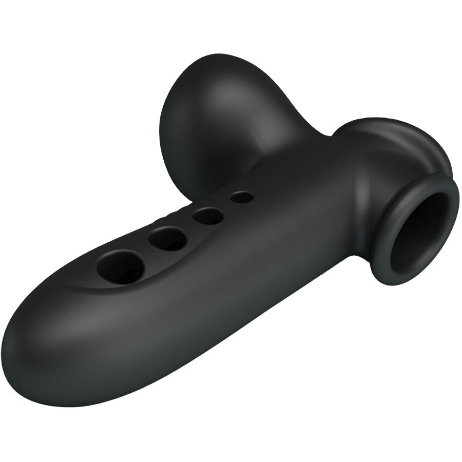 For Him-Crane Guaina per pene con Airbag Nero-Silicone 5 For Him-Crane Guaina per pene con Airbag Nero-Silicone — PRETTY LOVE · Anelli & Guaine per pene (imaginea 5)