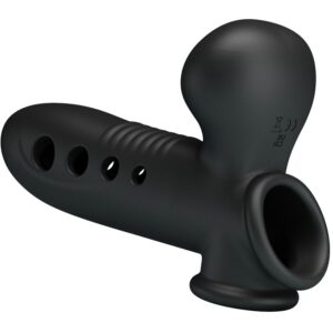 For Him-Crane Guaina per pene con Airbag Nero-Silicone 14 For Him-Crane Guaina per pene con Airbag Nero-Silicone — PRETTY LOVE · Anelli & Guaine per pene (imaginea 4)