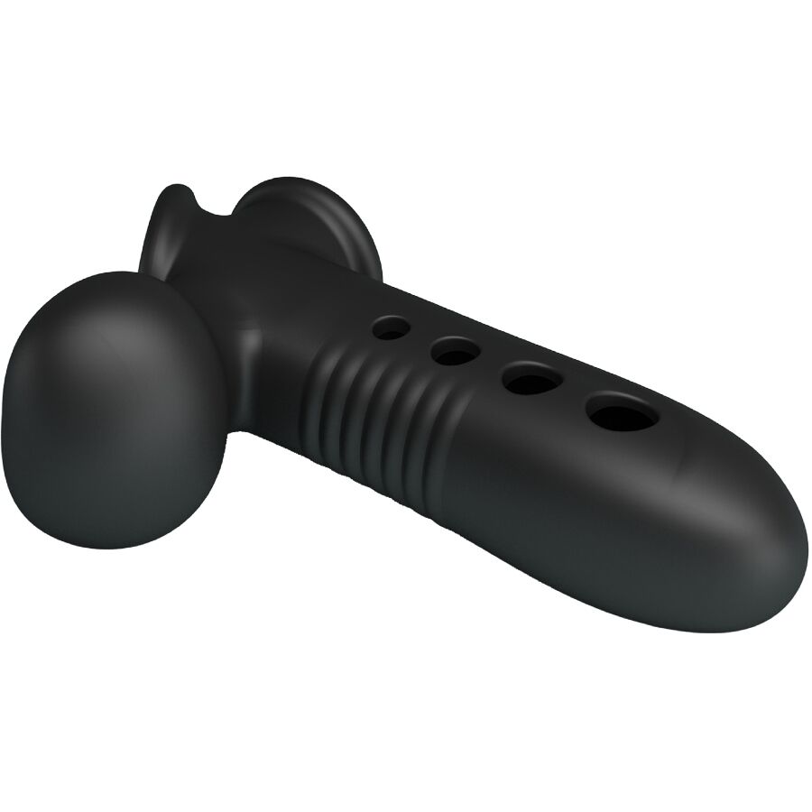 For Him-Crane Guaina per pene con Airbag Nero-Silicone 7 For Him-Crane Guaina per pene con Airbag Nero-Silicone — PRETTY LOVE · Anelli & Guaine per pene (imaginea 7)