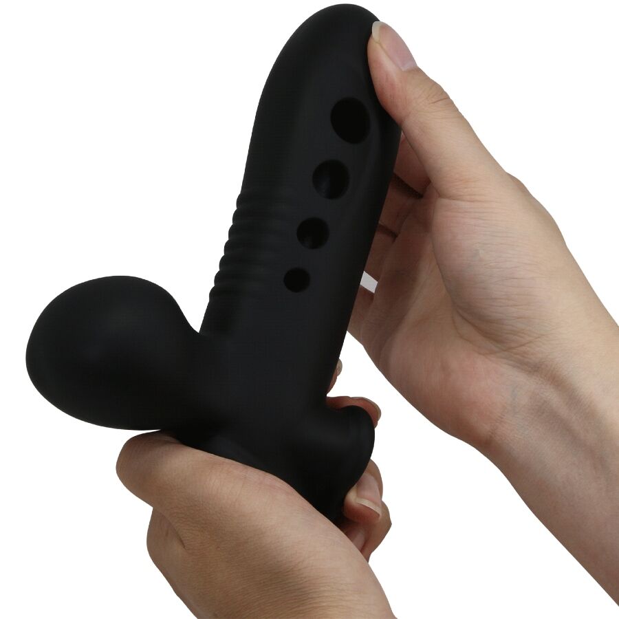 For Him-Crane Guaina per pene con Airbag Nero-Silicone 9 For Him-Crane Guaina per pene con Airbag Nero-Silicone — PRETTY LOVE · Anelli & Guaine per pene (imaginea 9)