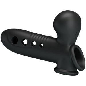 For Him-Crane Guaina per pene con Airbag Nero-Silicone 13 For Him-Crane Guaina per pene con Airbag Nero-Silicone — PRETTY LOVE · Anelli & Guaine per pene (imaginea 3)
