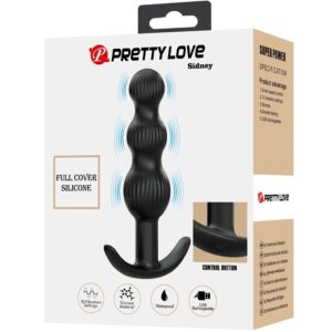 Anal Toys-Sidney Vibratore Anale 10 Vibrazioni, Nero-Silicone, 10 — PRETTY LOVE · Vibratori (immagine 4)
