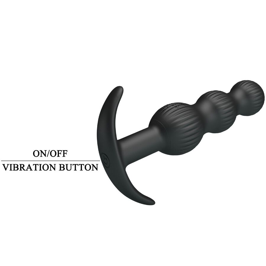 Anal Toys-Sidney Vibratore Anale 10 Vibrazioni, Nero-Silicone, 10 — PRETTY LOVE · Vibratori (immagine 8)