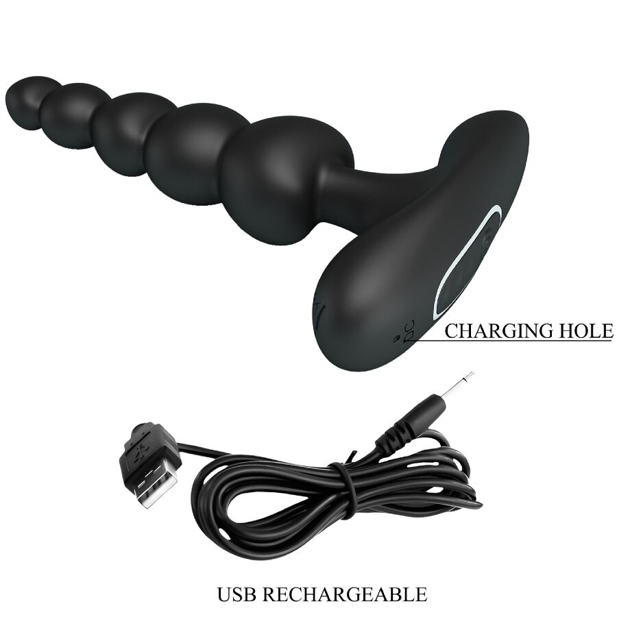 Anal Toys-Corvano Vibratore Anale 10 Vibrazioni Nero-Silicone, 10 — PRETTY LOVE · Vibratori (imaginea 6)