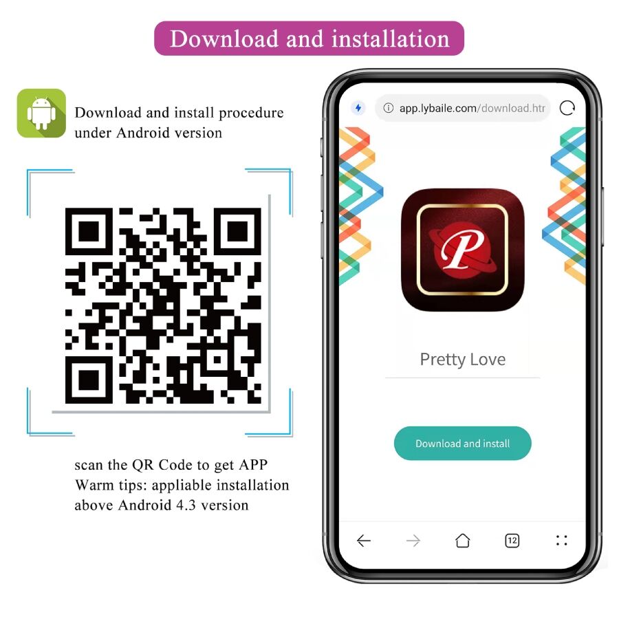App Series-Leviathan Vibratore Controllato tramite App, Viola-Silicone — PRETTY LOVE · Giocattoli per coppie (imaginea 6)