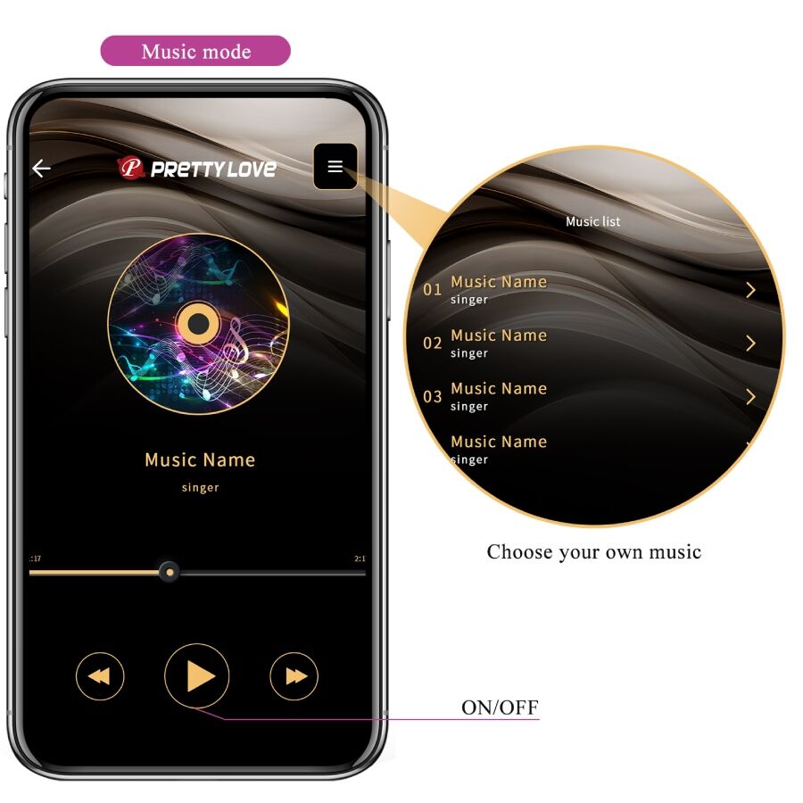 App Series-Leviathan Vibratore Controllato tramite App, Viola-Silicone — PRETTY LOVE · Giocattoli per coppie (imaginea 7)