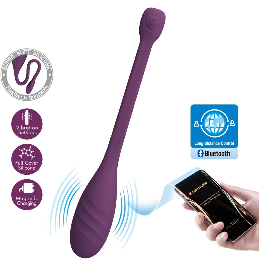 App Series-Leviathan Vibratore Controllato tramite App, Viola-Silicone 1 App Series-Leviathan Vibratore Controllato tramite App, Viola-Silicone — PRETTY LOVE · Giocattoli per coppie