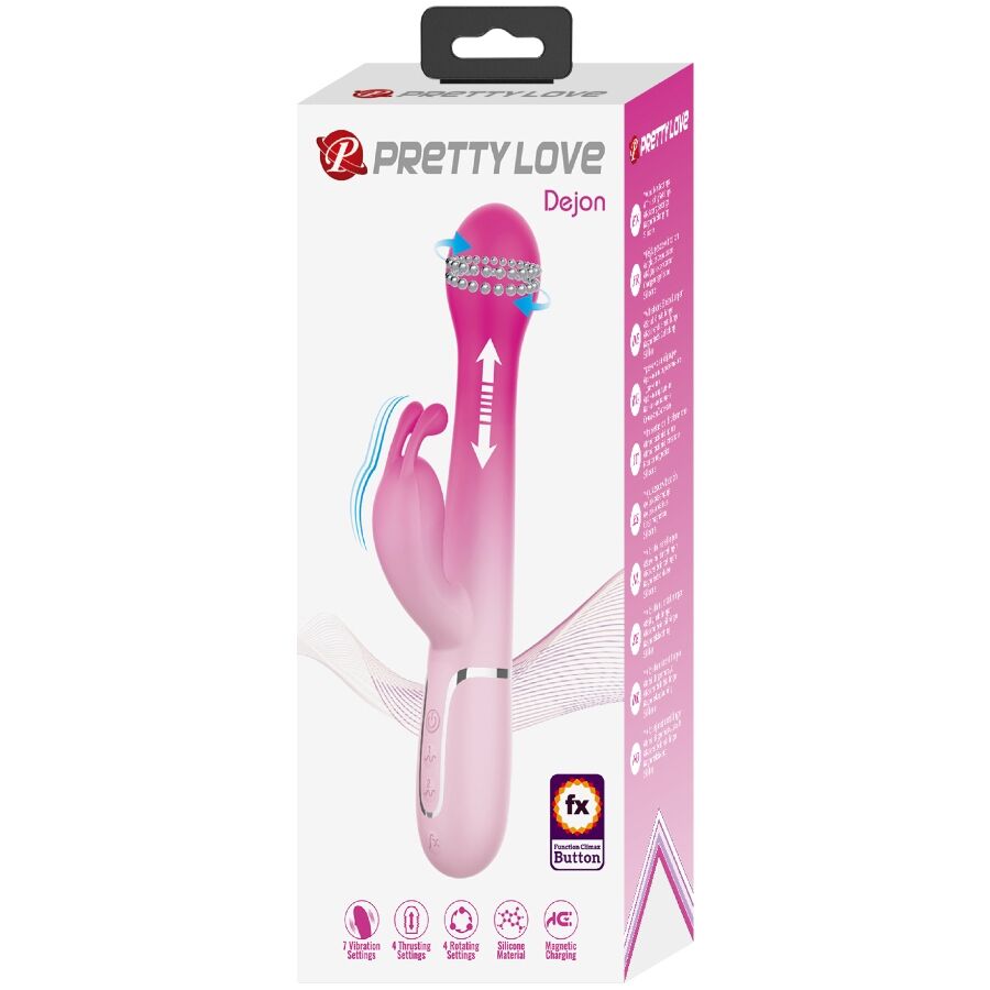 High Tech-Dejon 3 in 1 Rabbit Vibratore Multifunzione — PRETTY LOVE · Vibratori (immagine 3)
