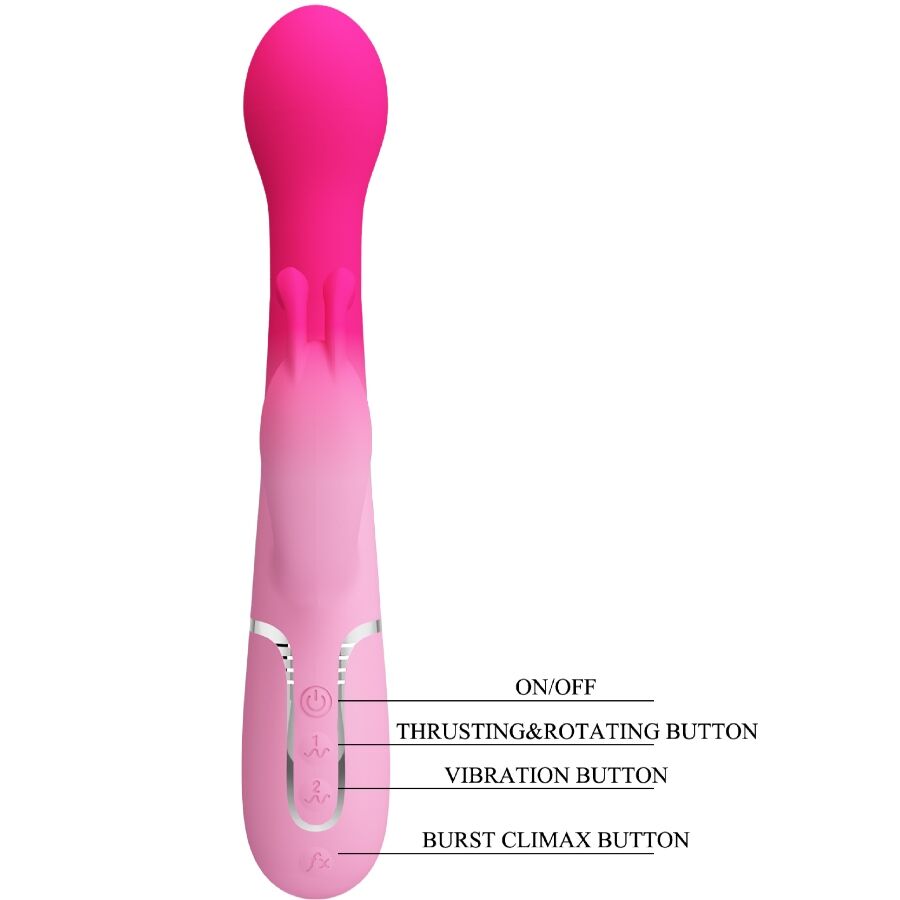 High Tech-Dejon 3 in 1 Rabbit Vibratore Multifunzione — PRETTY LOVE · Vibratori (immagine 7)