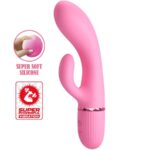 High Tech-Marski Rabbit Vibrator & G-spot Rosa-Silicone, 10 velocità — PRETTY LOVE · Vibratori