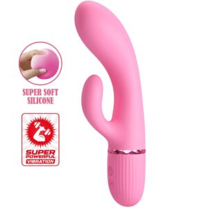 High Tech-Marski Rabbit Vibrator & G-spot Rosa-Silicone, 10 velocità — PRETTY LOVE · Vibratori