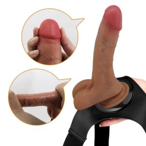 Harness Collection-Imbracatura Universale Tipo Mutandine con Dildo Vibratore e — PRETTY LOVE · Strap-on & Imbracature (immagine 8)