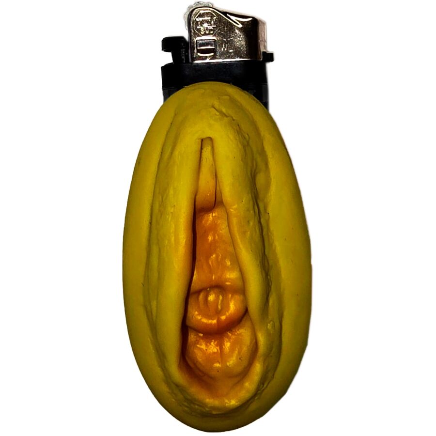 Diablo Picante-Accendino a forma di vagina d'oro-ricaricabile 1 Diablo Picante-Accendino a forma di vagina d'oro-ricaricabile — DIVERTY SEX · Articoli divertenti