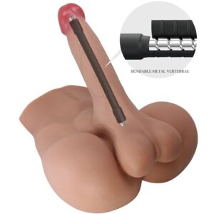 Crazy Bull-Rhyne Back Masturbator Realist Natural-TPE, impermeabile · Masturbatori (imaginea 4)